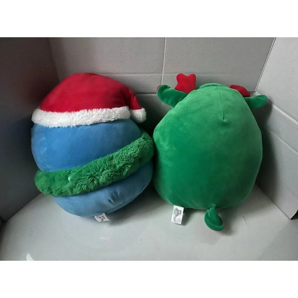 2 Squishmallows Plush Puff Penguin& Zumir The Moose Christmas Stuffed Animal Lot